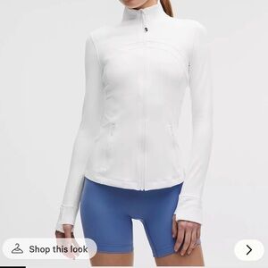 lululemon athletica White Zip-Up Hoodie